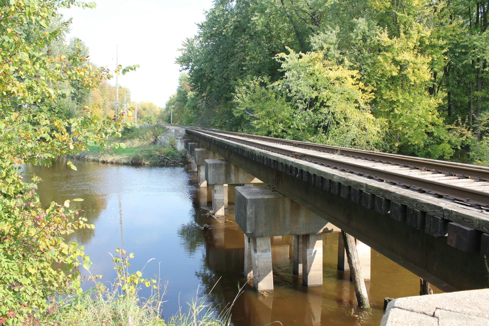 Looking east